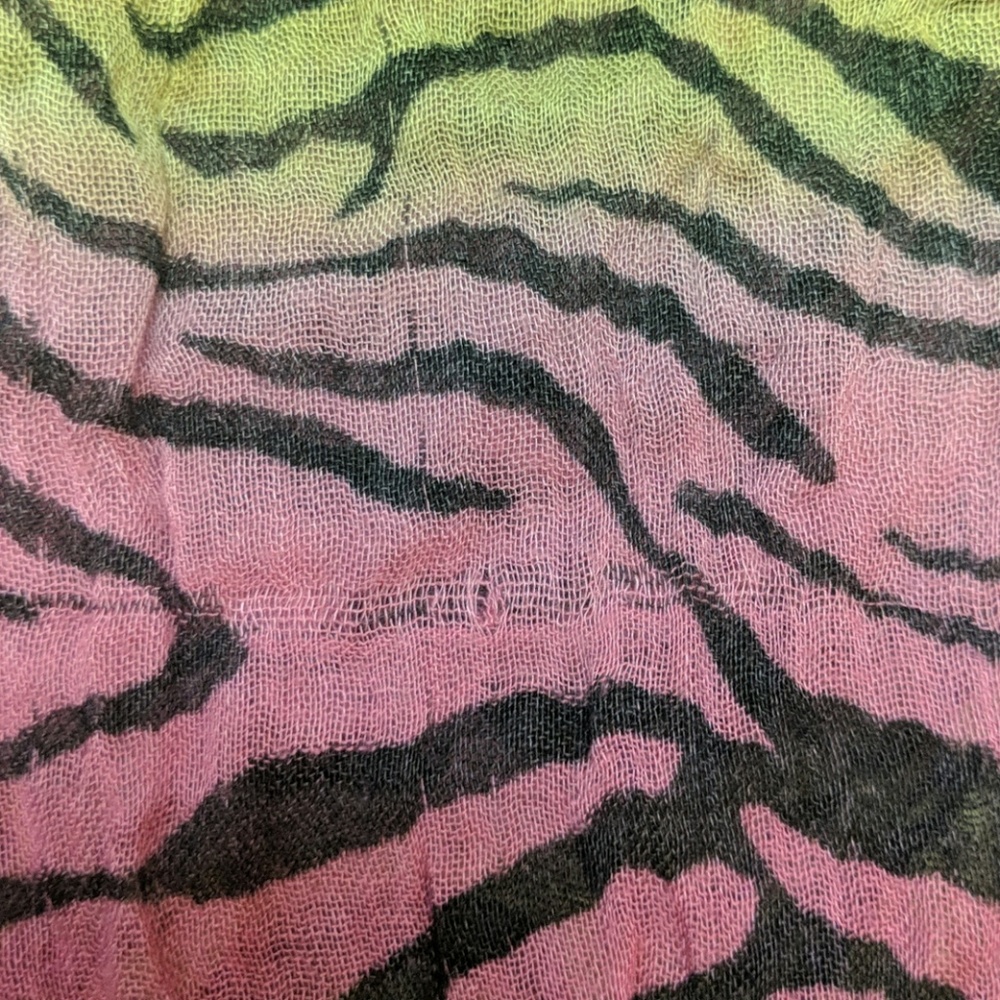 Multicolored Zebra Scarf - Picture 2 of 6